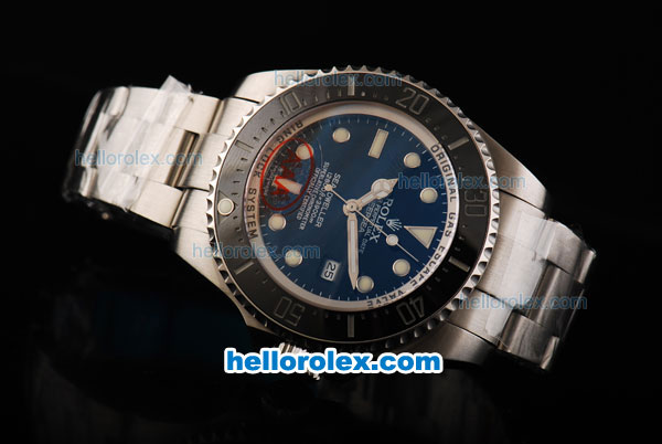 Rolex Sea-Dweller Automatic Movement Ceramic Bezel with Black Dial and White Markers-Original 1:1 imitate - Click Image to Close